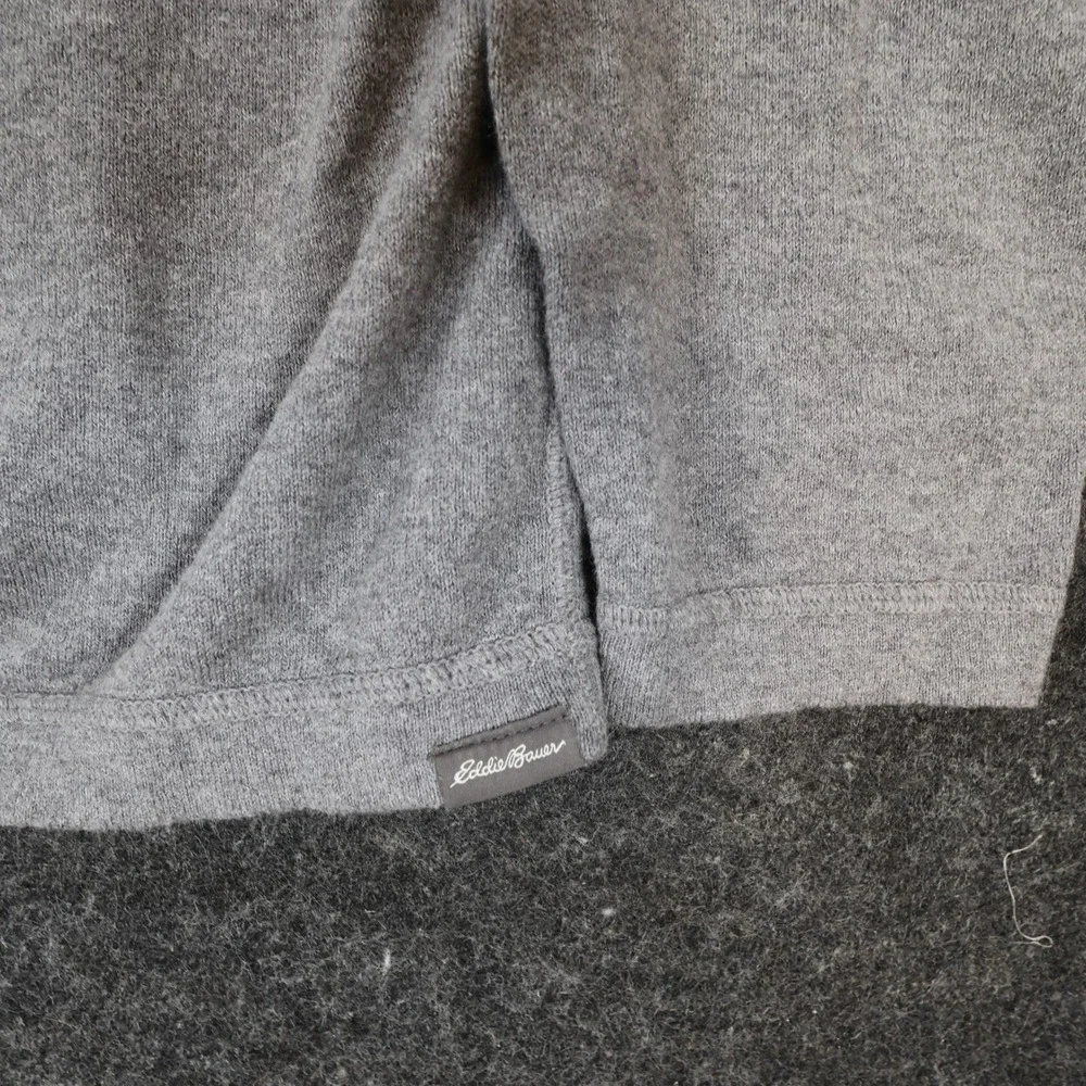Eddie Bauer V-Neck‎ Sweater Mens XL Gray Excellent Classic Knit